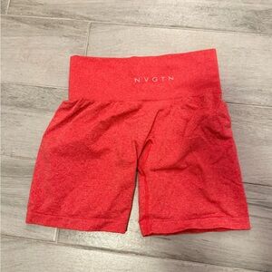 NVGTN Women's Vibrant Red Bike Shorts